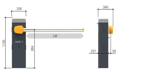 Gard LS4 - wymiary